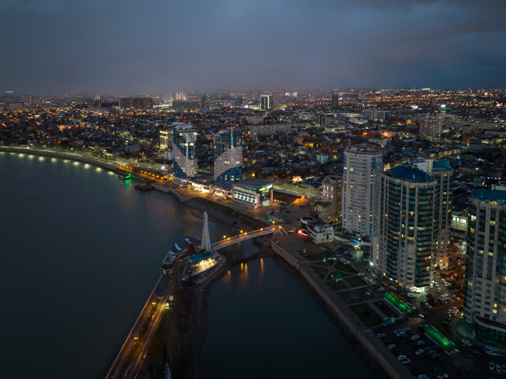 краснодар, фото, с высоты, павел мирошкин, мост поцелуев, центр города (3)