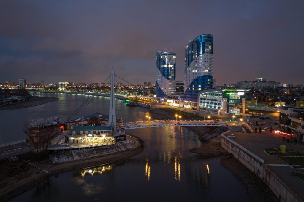 краснодар, фото, с высоты, павел мирошкин, мост поцелуев, центр города (7)