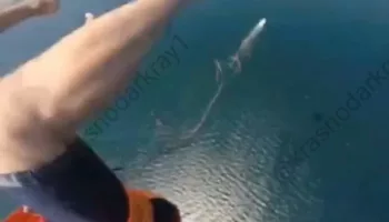 В Сочи туристы упали на оборвавшемся парашюте в море: видео