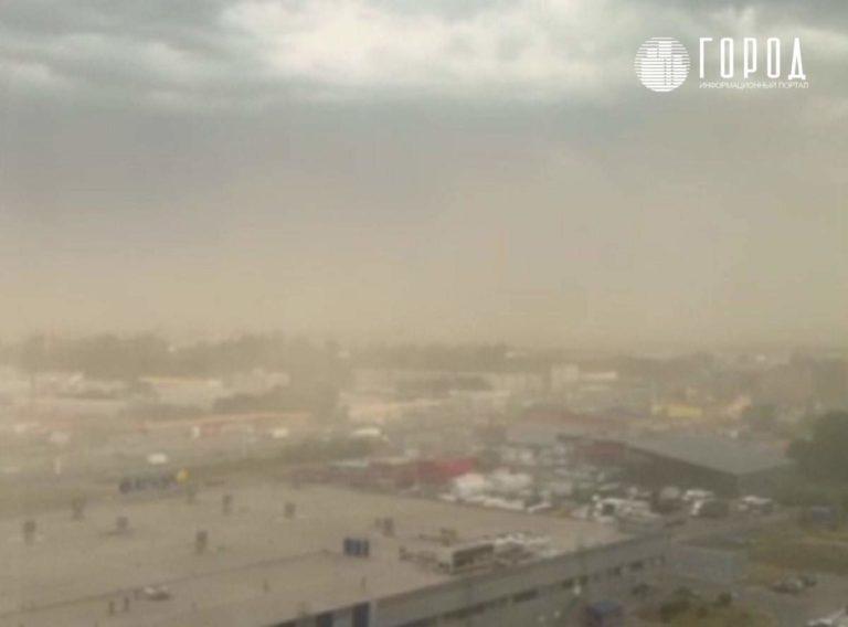 Песчаная буря накрыла Краснодар: видео