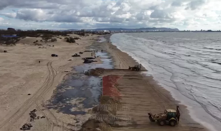 Масштаб экологического бедствия в Анапе показали с высоты