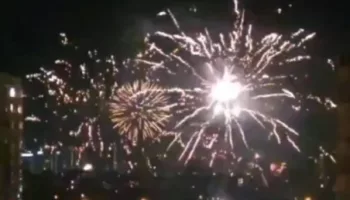 Массовый запуск фейерверков на Новый год в Краснодаре