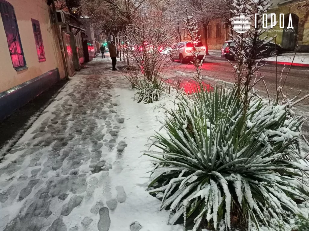 Снегопад в Краснодаре 13 января 2025 года (4)
