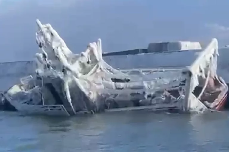 Научное судно «Ашамба» затонуло в порту Новороссийска