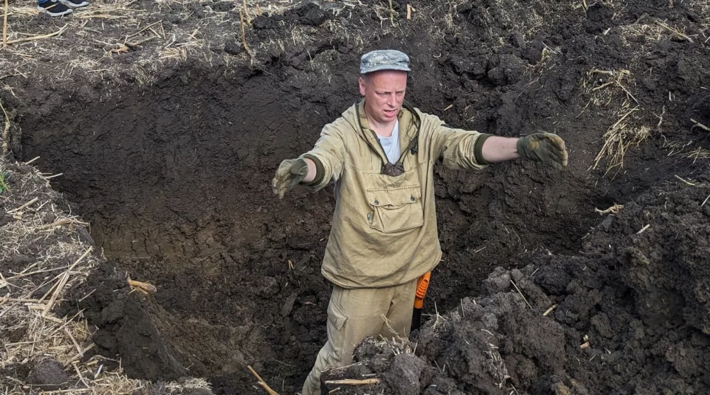 Краснодарский поисковик на раскопе