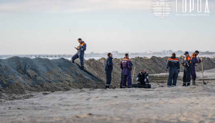 Пляж Эра Анапа как готовятся к выбросам мазута и ждут экокатастрофы (23)