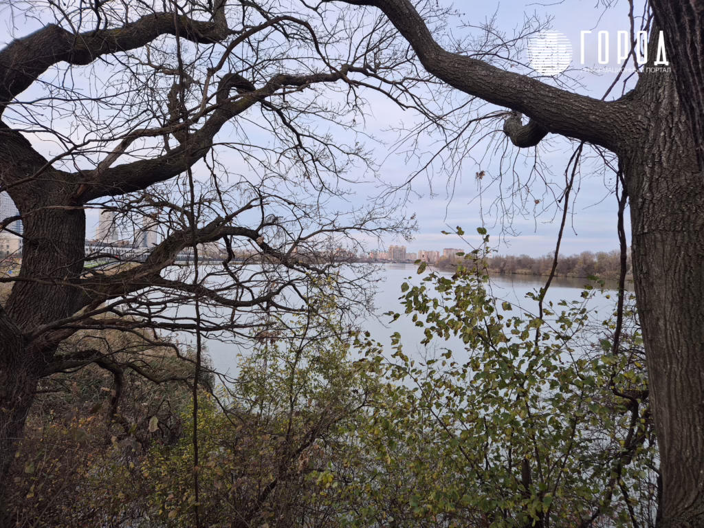 Вид на Кубань с дороги Немецкая дорога в Краснодаре