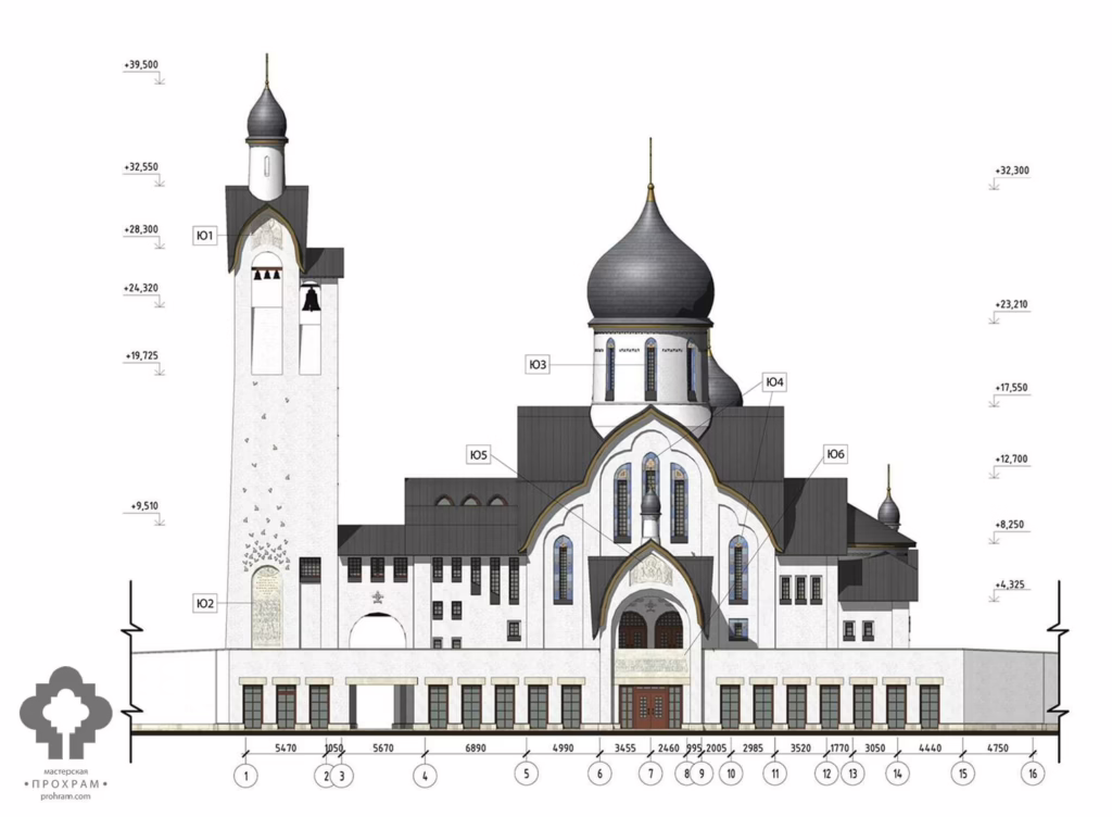 Эскиз церкви на Западном обходе Краснодара 4
