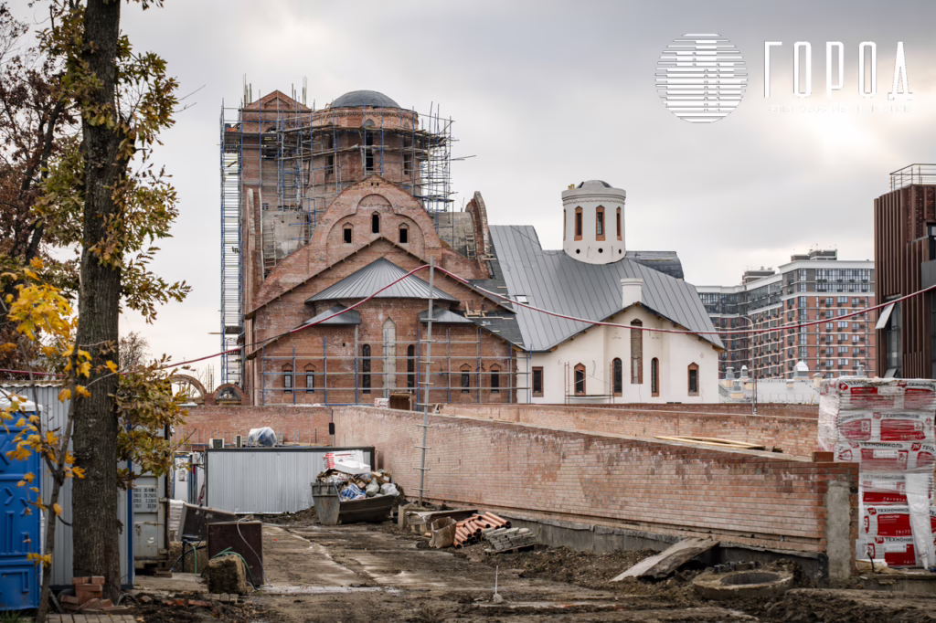 Стройка храма 40 Севастийских мучеников в микрорайоне Самолет Краснодара (6)