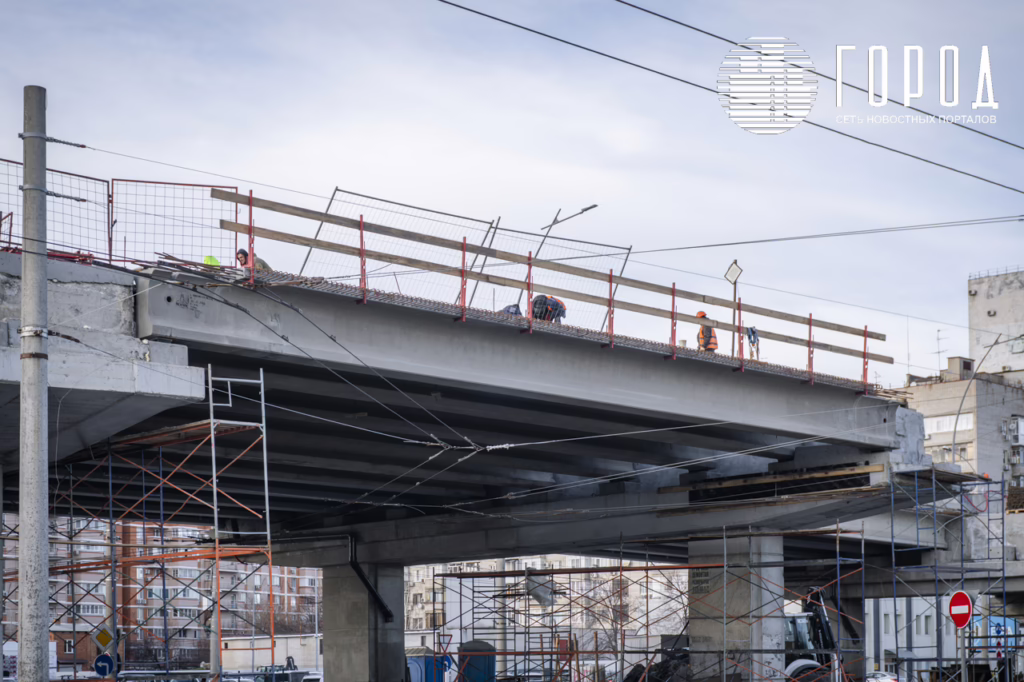 Ремонт на мосту Тургеневском между Краснодаром и Адыгеей