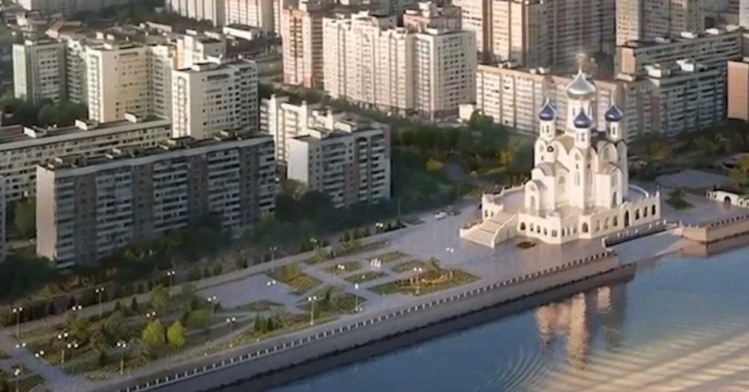 Эскиз Собора Пресвятой Богородицы в ЮМР Краснодара