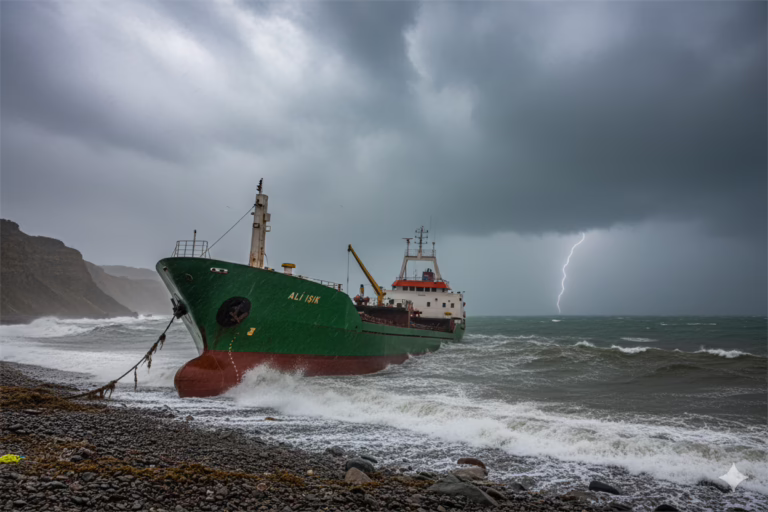 Болгарский сухогруз Happy Aras сел на мель у Тамани: экипаж просит эвакуации