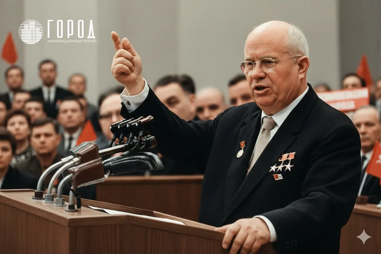 Никита Хрущёв на 20 съезде КПСС