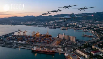 Атака БПЛА и безэкипатежных катеров на Новороссийск