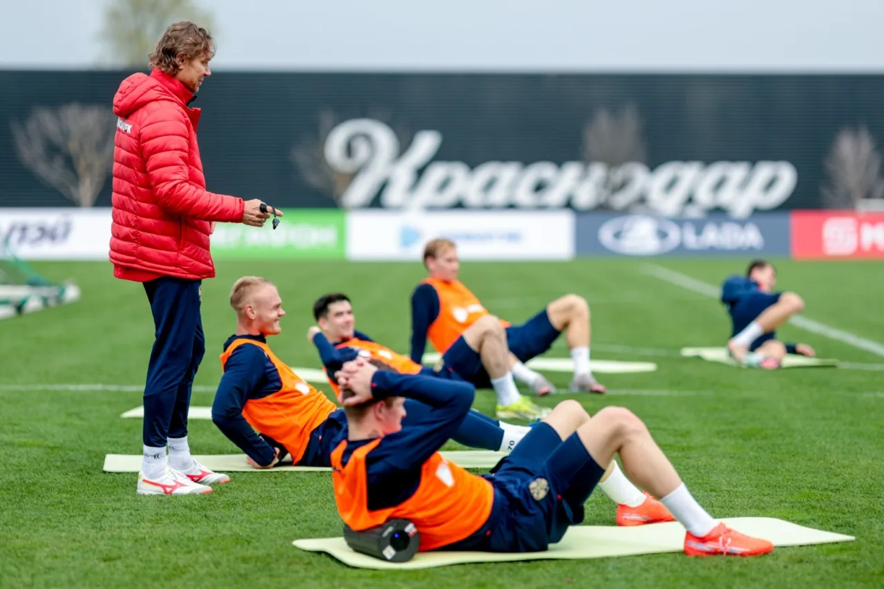 Тренировка перед матчем Россия Никарагуа