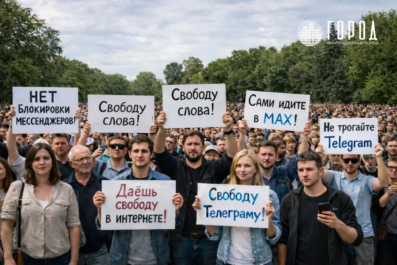 Митинг против блокировки Telegram в Краснодаре