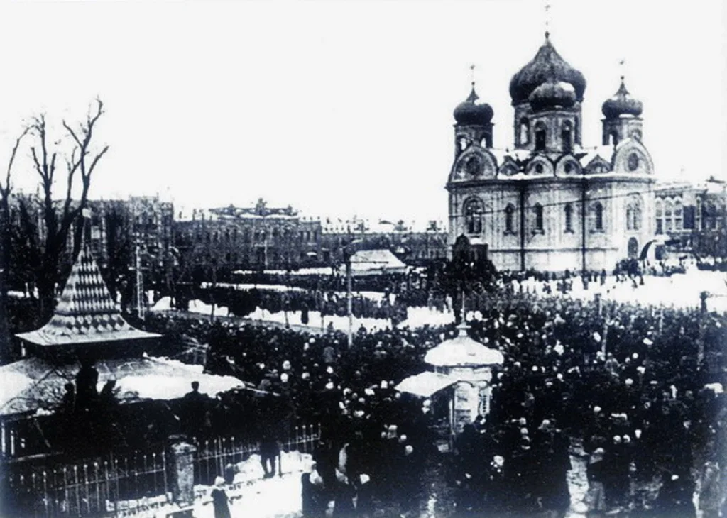 Войсковой собор Александра Невского в Екатеринодаре 1