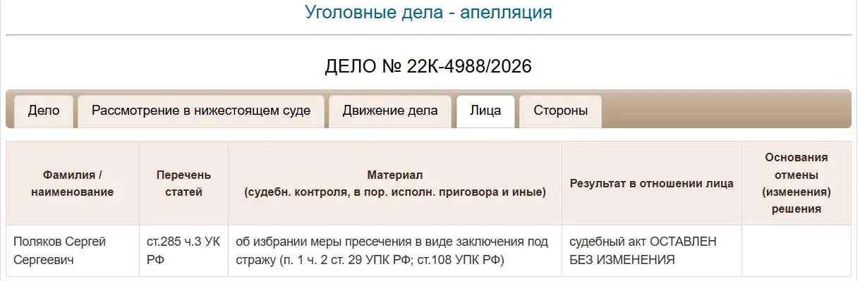 В Краснодаре арестовали директора «Ростелекома» Сергея Полякова