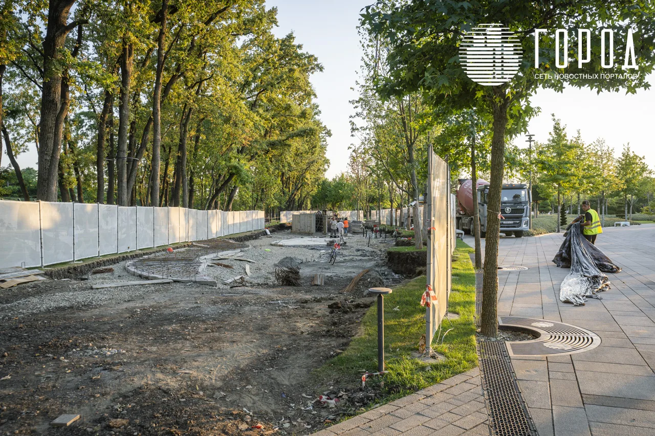 В парке Краснодар Галицкого строят реку (6)