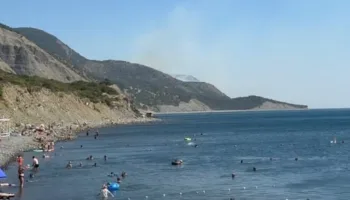 Заповедник Утриш горит под Анапой