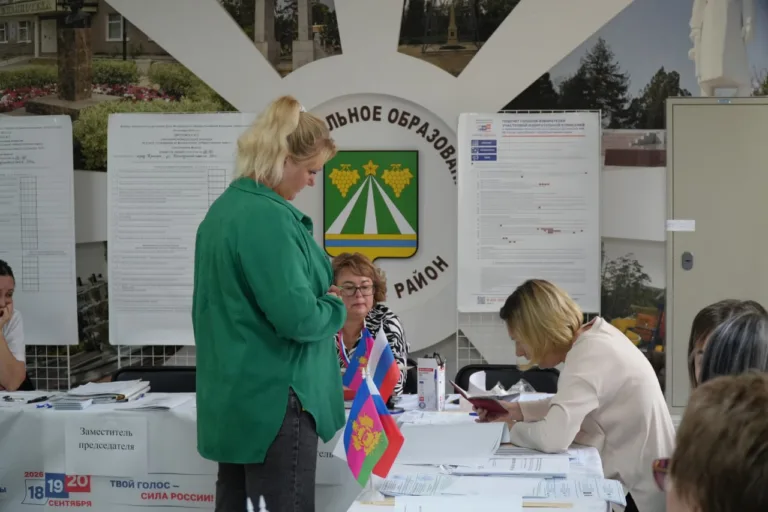 В Крымском районе зафиксировали рекордную явку в 53% в первый день выборов