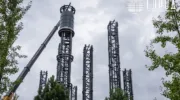 Новую фонтанную скульптуру "Башни жизни" с колоннами строят в парке Сергея Галицкого Краснодар (12)