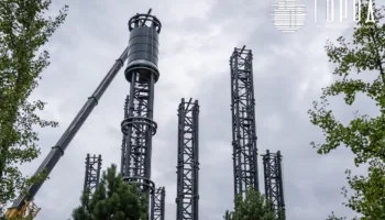 Новую фонтанную скульптуру "Башни жизни" с колоннами строят в парке Сергея Галицкого Краснодар (12)