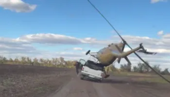 Вертолёт рухнул с лимузина и перевернулся в Краснодарском крае