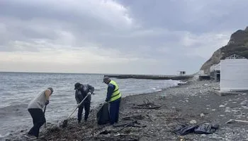 Выбросы мазута в Новороссийске 3